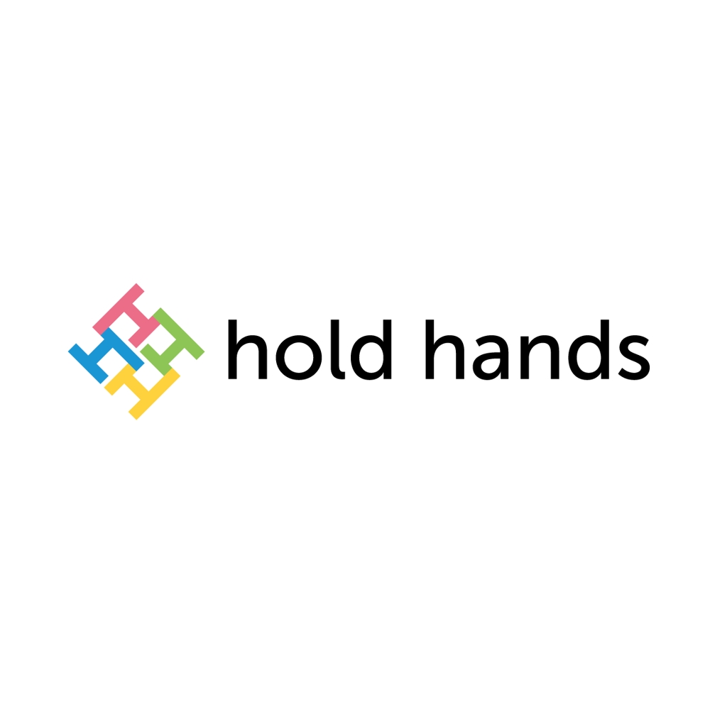 みんなで共に手を取りあって邁進していく会社ホールドハンズのロゴマーク