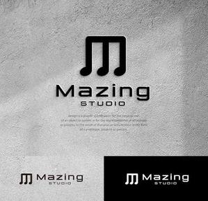 s m d s (smds)さんの明治神宮前、表参道エリアにある音楽スタジオ「Mazing」のロゴへの提案