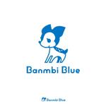 晴 (haru-mt)さんの子供向けアパレルショップ「Banbi Blue」のロゴ作成への提案