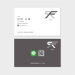 hautu (hautu)さんの建設会社「FRF」のロゴを使った名刺デザインへの提案