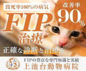 ねっこ (ku-mi)さんの動物病院のサイトで使用する　FIP治療のバナーへの提案