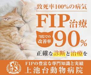 ねっこ (ku-mi)さんの動物病院のサイトで使用する　FIP治療のバナーへの提案