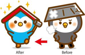 nougo (noguo3)さんの外装専門店スミタイのペンギンキャラクターのリニューアルへの提案
