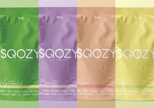 UNRAVEL (UNRAVEL)さんの冷凍スムージー「SQOZY」の商品パッケージデザイン作成依頼への提案