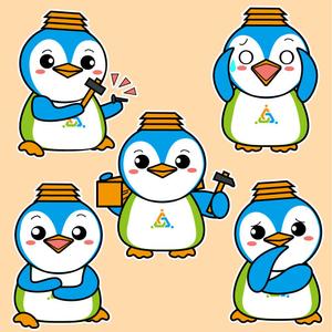 株式会社トリプルエーテクノロジーズ (RYO_kato)さんの外装専門店スミタイのペンギンキャラクターのリニューアルへの提案