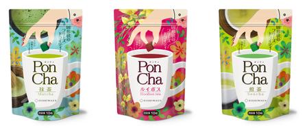 S O B A N I graphica (csr5460)さんの新形状の日本茶商品「ＰｏｎＣｈａ」（抹茶）ポンチャのパッケージデザインへの提案