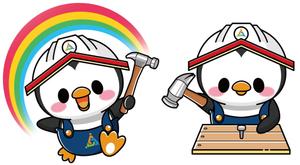 NonnoDesignLabo 片岡希 (NozomiKataoka)さんの外装専門店スミタイのペンギンキャラクターのリニューアルへの提案