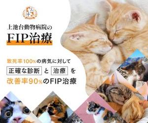 株式会社みつばシステム (mitsuba-system)さんの動物病院のサイトで使用する　FIP治療のバナーへの提案
