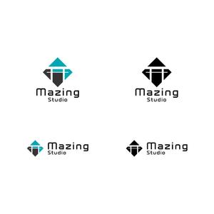 BUTTER GRAPHICS (tsukasa110)さんの明治神宮前、表参道エリアにある音楽スタジオ「Mazing」のロゴへの提案