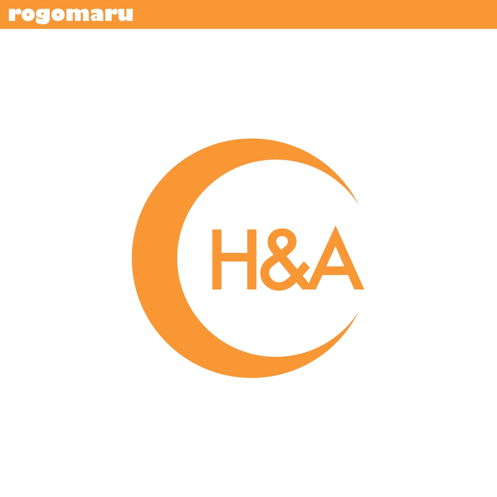 「H＆A」のロゴ作成