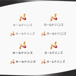 D.R DESIGN (Nakamura__)さんのみんなで共に手を取りあって邁進していく会社ホールドハンズのロゴマークへの提案
