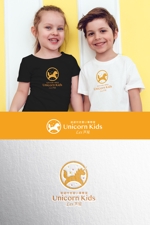 YOO GRAPH (fujiseyoo)さんの幼児向け習い事教室「Unicorn Kids」のロゴへの提案