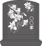 らや (raya7)さんの母の墓石の彫刻デザインへの提案