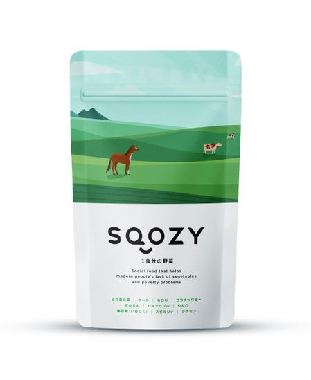 MH (MHMH)さんの冷凍スムージー「SQOZY」の商品パッケージデザイン作成依頼への提案