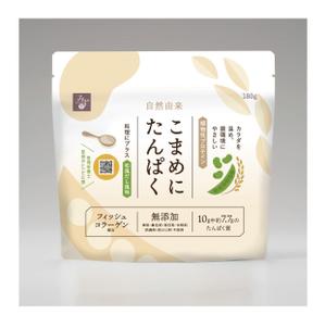 hako (EYES)さんの植物性プロテイン「こまめにたんぱく」のパッケージデザイン　※リニューアルへの提案
