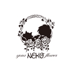 kropsworkshop (krops)さんのブライダルブーケの作成販売「yoru NEKO flower」のロゴへの提案