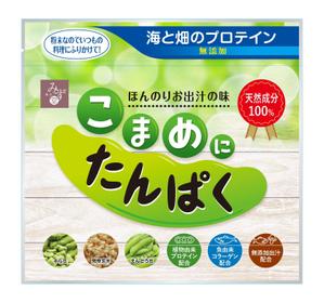 MATCHBOX DESIGN (unubore46)さんの植物性プロテイン「こまめにたんぱく」のパッケージデザイン　※リニューアルへの提案