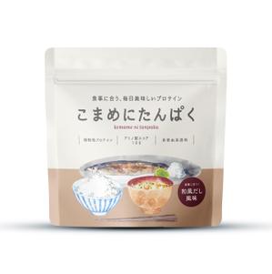 MH (MHMH)さんの植物性プロテイン「こまめにたんぱく」のパッケージデザイン　※リニューアルへの提案