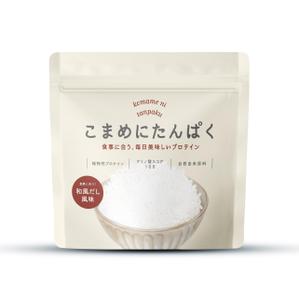 MH (MHMH)さんの植物性プロテイン「こまめにたんぱく」のパッケージデザイン　※リニューアルへの提案