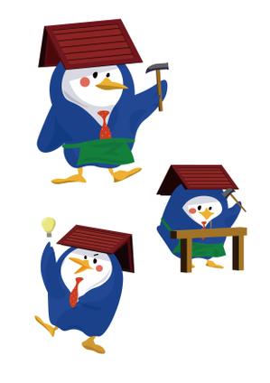 ハト (hatopopo575)さんの外装専門店スミタイのペンギンキャラクターのリニューアルへの提案