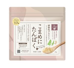 N design (noza_rie)さんの植物性プロテイン「こまめにたんぱく」のパッケージデザイン　※リニューアルへの提案