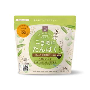 11_design. (Maiko11_design)さんの植物性プロテイン「こまめにたんぱく」のパッケージデザイン　※リニューアルへの提案