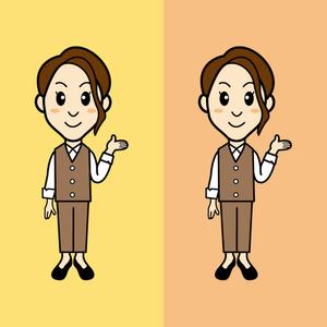 Asaminet (asaminet)さんの保険募集人のキャラクターデザイン（ネームプレート用）への提案