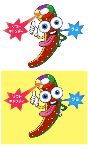 Cutiefunny (megu01)さんの海外グミの商品POPに使用するキャラクターイラストへの提案