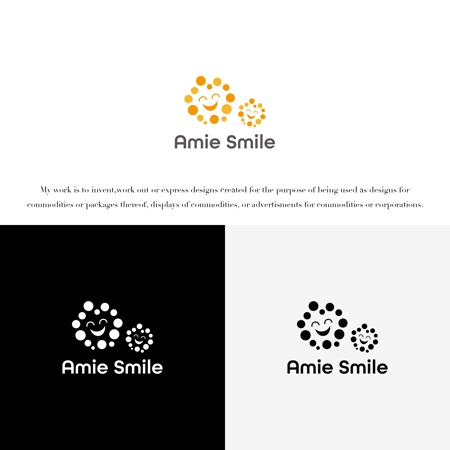 KT (KANJI01)さんの児童発達支援事業「Amie Smile」のロゴ制作への提案