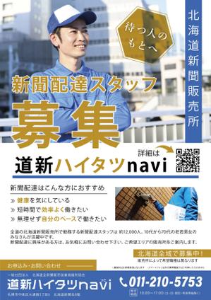 三毛デザイン (Mike-Design)さんの「道新ハイタツnavi」PRチラシへの提案