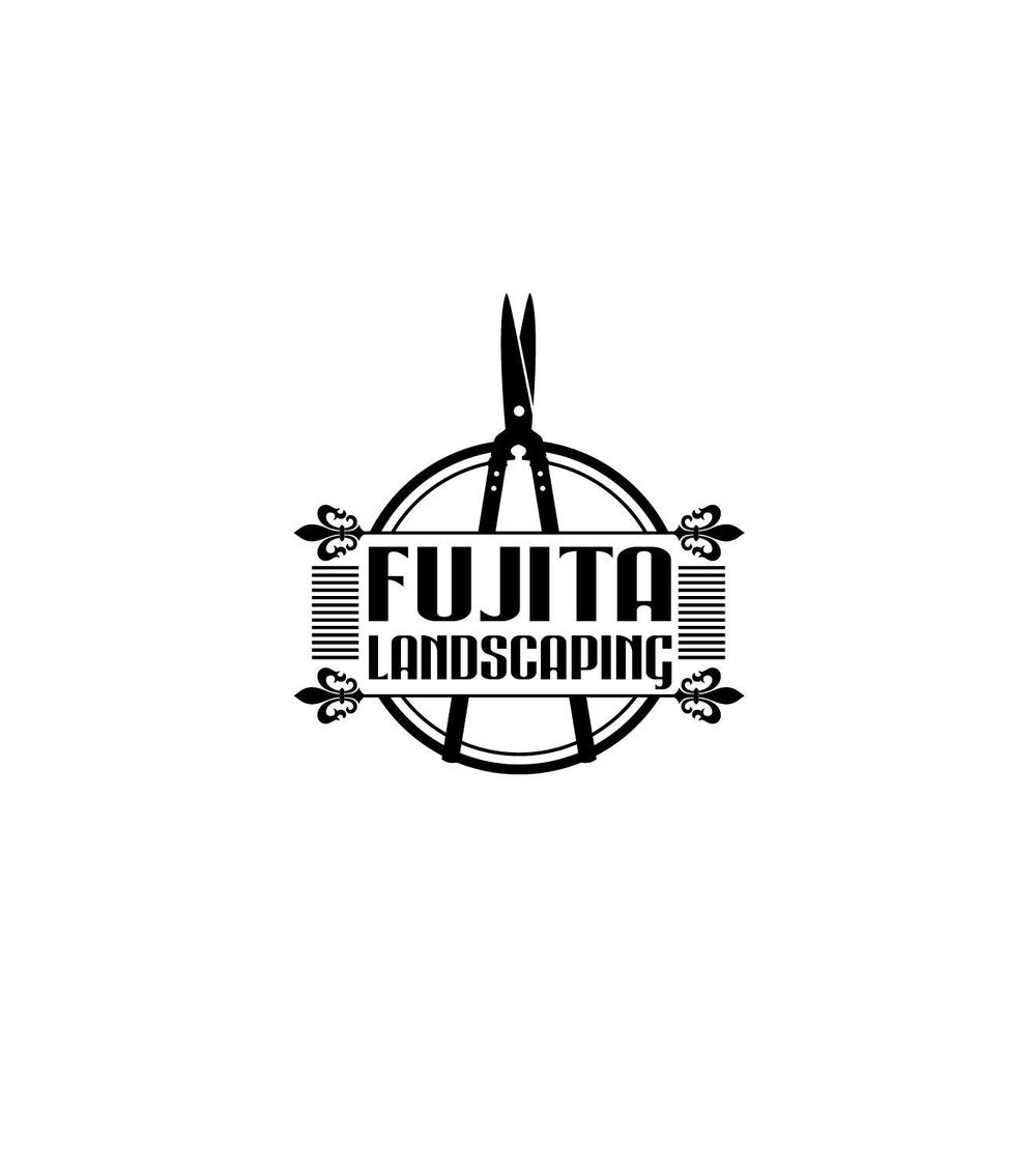 造園会社「FUJITA LANDSCAPING」のロゴ