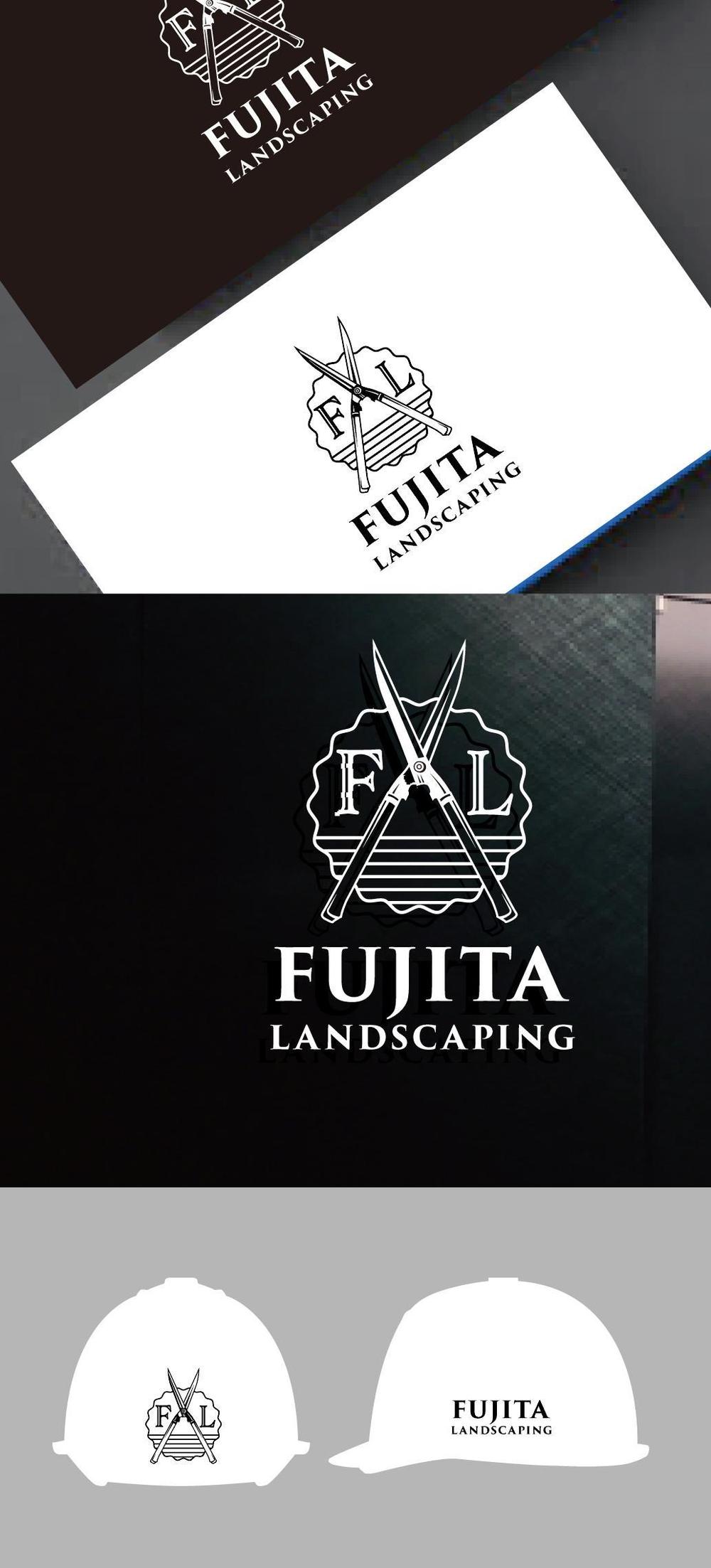 造園会社「FUJITA LANDSCAPING」のロゴ