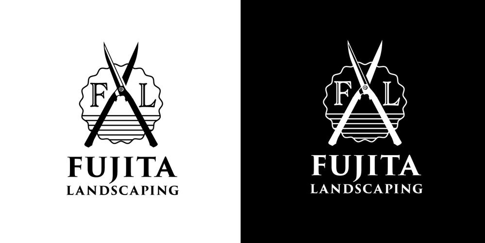 造園会社「FUJITA LANDSCAPING」のロゴ