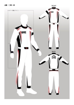 Ys production (Ys_PD)さんの競艇レインウエアのデザイン　(ゴーカートスーツのイメージ)への提案