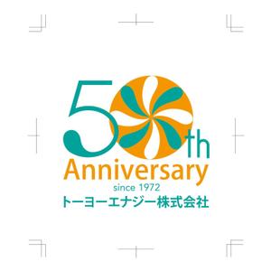 石田秀雄 (boxboxbox)さんの５０周年記念品のお菓子缶蓋へのデザインへの提案