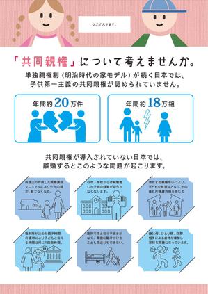 genno (WISE_genno)さんの「共同親権」「子どもの権利」街宣活動時に配布するチラシへの提案