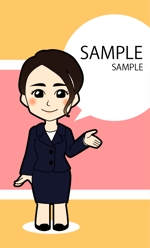 Isao (fm_handa)さんの保険募集人のキャラクターデザイン（ネームプレート用）への提案