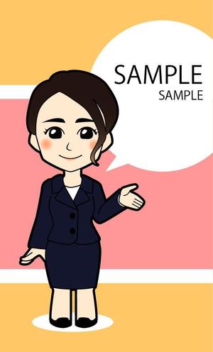 Isao.i (fm_handa)さんの保険募集人のキャラクターデザイン（ネームプレート用）への提案