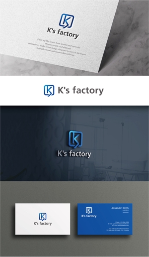 happiness_design (happiness_design)さんの建設会社「K's factory」のロゴへの提案