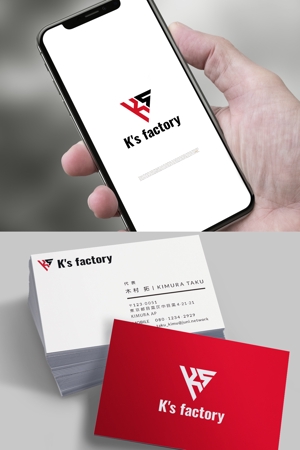 YOO GRAPH (fujiseyoo)さんの建設会社「K's factory」のロゴへの提案