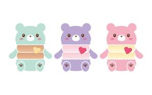 minato image (minato_image)さんの韓国マカロン専門店「mindeulle」クマのキャラクターデザインへの提案