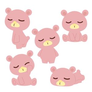 syakeyama (syakeyama_0204)さんの韓国マカロン専門店「mindeulle」クマのキャラクターデザインへの提案
