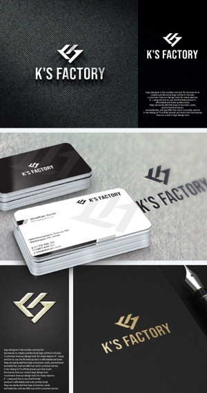take5-design (take5-design)さんの建設会社「K's factory」のロゴへの提案