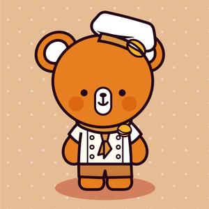 Sato (hosino_03)さんの韓国マカロン専門店「mindeulle」クマのキャラクターデザインへの提案