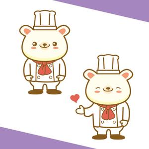 Asaminet (asaminet)さんの韓国マカロン専門店「mindeulle」クマのキャラクターデザインへの提案