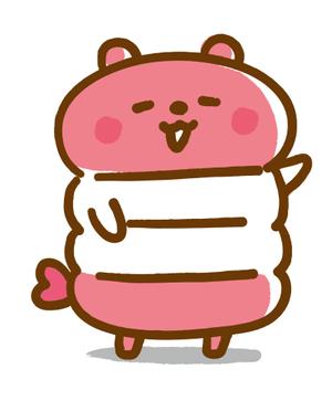 nougo (noguo3)さんの韓国マカロン専門店「mindeulle」クマのキャラクターデザインへの提案