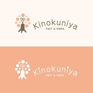 fuji_san (fuji_san)さんの「hair＆make  Kinokuniya」のロゴ作成への提案