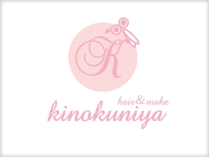 さんの「hair＆make  Kinokuniya」のロゴ作成への提案