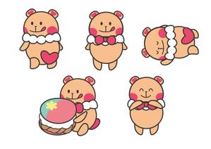 ALL DESIGN FACTORY  (all_2020)さんの韓国マカロン専門店「mindeulle」クマのキャラクターデザインへの提案