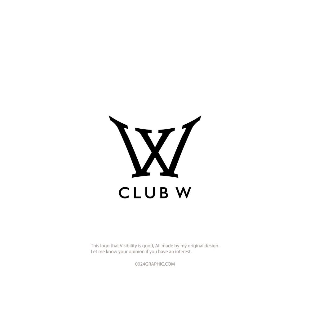 ホストクラブ『W』のロゴ　読み方は『ダブリュー』